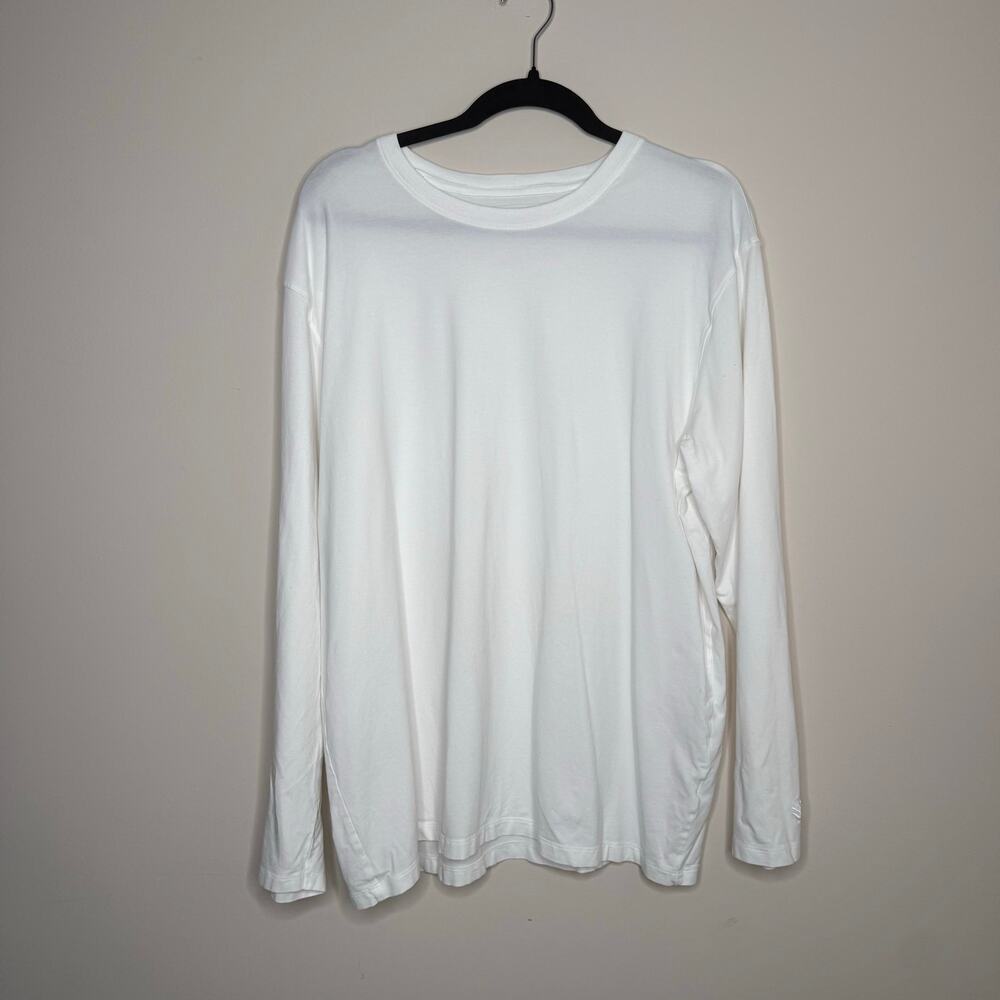 Coolibar UPF 50+ White Long Sleeve Bamboo Blend Sun Shirt Men’s Large 🌹